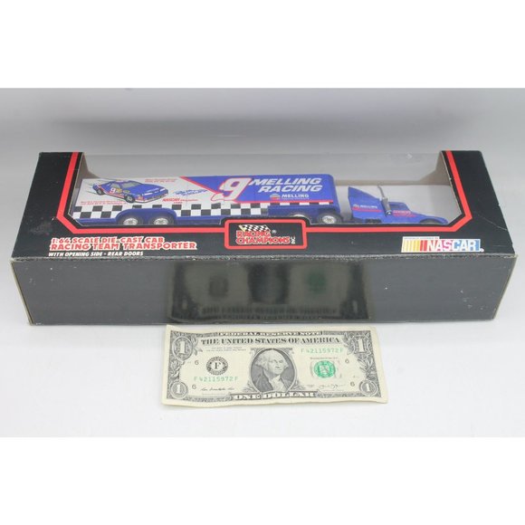 Racing Champions Bill Elliot #9 Melling Racing NASCAR 1:64 Team Transporter 1991 - Picture 11 of 11